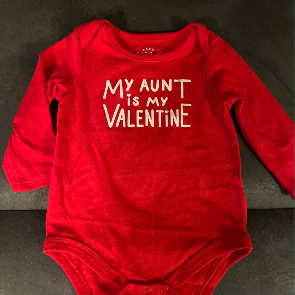 Baby Cat & Jack valentine onesie. 0-3 months